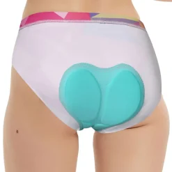 Women's Cycling Underwear Bike Underwear Shorts Padded Shorts / Chamois Mountain Bike MTB Road Bike Cycling Sports Patchwork 3D Pad Breathable Quick Dry Moisture Wicking Violet Dark Pink Spandex