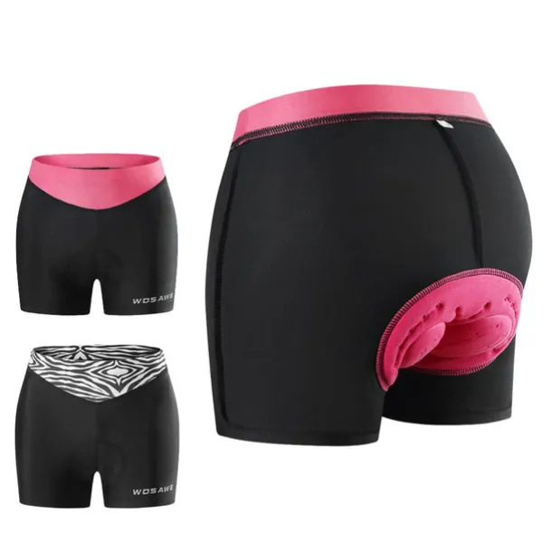 Women's Cycling Underwear Cycling Padded Shorts Summer Polyester Bike Underwear Shorts Padded Shorts / Chamois 3D Pad Quick Dry Moisture Wicking Sports Patchwork Black / Pink / Black+White Mountain
