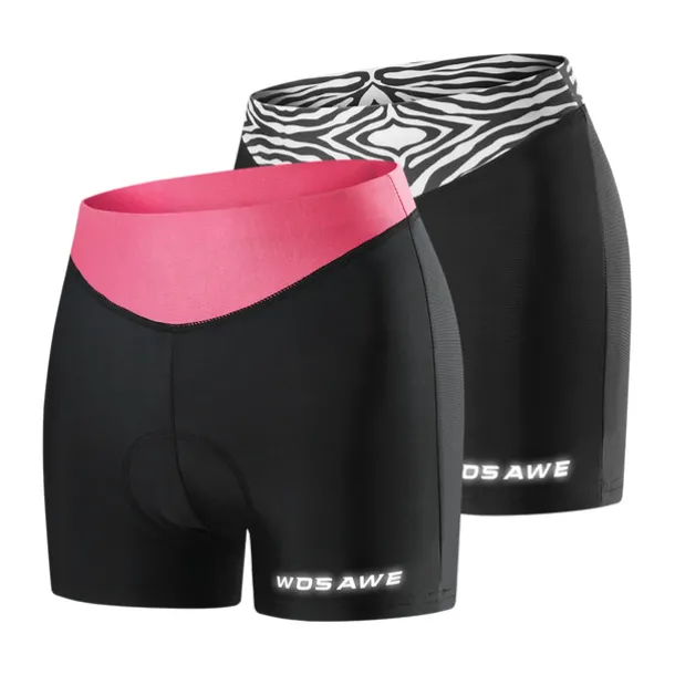 Women's Cycling Underwear Cycling Padded Shorts Summer Polyester Bike Underwear Shorts Padded Shorts / Chamois 3D Pad Quick Dry Moisture Wicking Sports Patchwork Black / Pink / Black+White Mountain