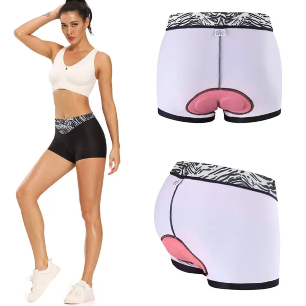 Women's Cycling Underwear Cycling Padded Shorts Summer Polyester Bike Underwear Shorts Padded Shorts / Chamois 3D Pad Quick Dry Moisture Wicking Sports Patchwork Black / Pink / Black+White Mountain