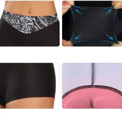 Women's Cycling Underwear Cycling Padded Shorts Summer Polyester Bike Underwear Shorts Padded Shorts / Chamois 3D Pad Quick Dry Moisture Wicking Sports Patchwork Black / Pink / Black+White Mountain