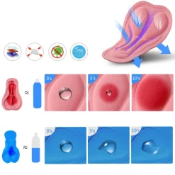 Women's Cycling Underwear Cycling Padded Shorts Summer Polyester Bike Underwear Shorts Padded Shorts / Chamois 3D Pad Quick Dry Moisture Wicking Sports Patchwork Black / Pink / Black+White Mountain