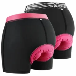 Women's Cycling Underwear Cycling Padded Shorts Summer Polyester Bike Underwear Shorts Padded Shorts / Chamois 3D Pad Quick Dry Moisture Wicking Sports Patchwork Black / Pink / Black+White Mountain