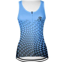 Women's Cycling Vest Cycling Jersey Graphic Geometic Sleeveless Bike Vest / Gilet Jersey Top with 3 Rear Pockets Mountain Bike MTB Road Bike Cycling Quick Dry Back Pocket Moisture Wicking Breathable