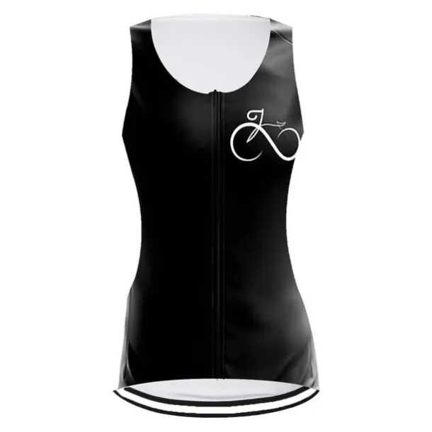 Women's Cycling Vest Cycling Jersey Graphic Funny Sleeveless Bike Jersey Top with 3 Rear Pockets Mountain Bike MTB Road Bike Cycling Quick Dry Reflective Strips Moisture Wicking Breathable Sports