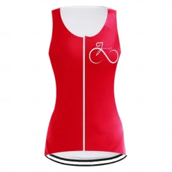 Women's Cycling Vest Cycling Jersey Graphic Funny Sleeveless Bike Jersey Top with 3 Rear Pockets Mountain Bike MTB Road Bike Cycling Quick Dry Reflective Strips Moisture Wicking Breathable Sports