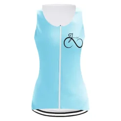 Women's Cycling Vest Cycling Jersey Graphic Funny Sleeveless Bike Jersey Top with 3 Rear Pockets Mountain Bike MTB Road Bike Cycling Quick Dry Reflective Strips Moisture Wicking Breathable Sports