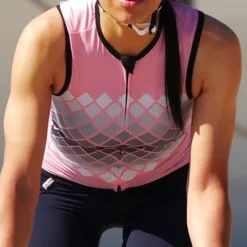 Women's Cycling Vest Cycling Jersey Gradient Sleeveless Bike Vest / Gilet Jersey Top with 3 Rear Pockets Mountain Bike MTB Road Bike Cycling Quick Dry Back Pocket Moisture Wicking Breathable Sports