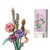 Women's Day Gifts 2023 Romantic Roses Flowers Sunflowers Daffodils Gardens House Building Blocks Classic Model Mini Bricks Sets Kids Kits Valentine's Day for Girls Mother's Day Gifts for MoM