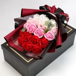 Women's Day Gifts 18 Rose Soap Bouquet Gift Box Qixi Valentine's Day Gift Women's Day Mother's Day Gifts for Girls Mother's Day Gifts for MoM