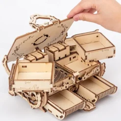 Women's Day Gifts 3D Wooden Puzzle Antique Jewel Box Music Box Kit DIY Home Decoration Laser-Cut Mechanical Model Mother's Day Stunning Gifts for Adults Mother's Day Gifts for MoM