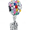 Women's Day Gifts Pandora Emperor 925 White Copper Plated Silver Rose Gold Pendant Diy Enamel Multi Color Drip Glue Hot Air Balloon Pan Family Beads Mother's Day Mother's Day Gifts for MoM