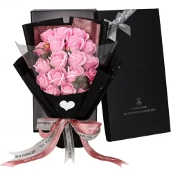 Women's Day Gifts Simulated Flowers Rose Soap Bouquet 18 Gift Boxes Women's Day Mother's Day Gifts for GirlsValentine's Day Gifts Mother's Day Gifts for MoM