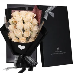 Women's Day Gifts Simulated Flowers Rose Soap Bouquet 18 Gift Boxes Women's Day Mother's Day Gifts for GirlsValentine's Day Gifts Mother's Day Gifts for MoM