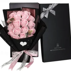 Women's Day Gifts Simulated Flowers Rose Soap Bouquet 18 Gift Boxes Women's Day Mother's Day Gifts for GirlsValentine's Day Gifts Mother's Day Gifts for MoM