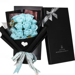 Women's Day Gifts Simulated Flowers Rose Soap Bouquet 18 Gift Boxes Women's Day Mother's Day Gifts for GirlsValentine's Day Gifts Mother's Day Gifts for MoM