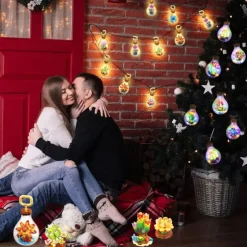 Women's Day Gifts Succulents in Bulbs Building Block Set with 2 LED String Lights DIY 3 Adjustable Flash Speeds Women's Day Mother's Day Gifts for Girls Mother's Day Gifts for MoM