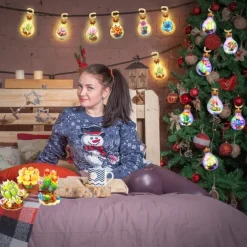 Women's Day Gifts Succulents in Bulbs Building Block Set with 2 LED String Lights DIY 3 Adjustable Flash Speeds Women's Day Mother's Day Gifts for Girls Mother's Day Gifts for MoM