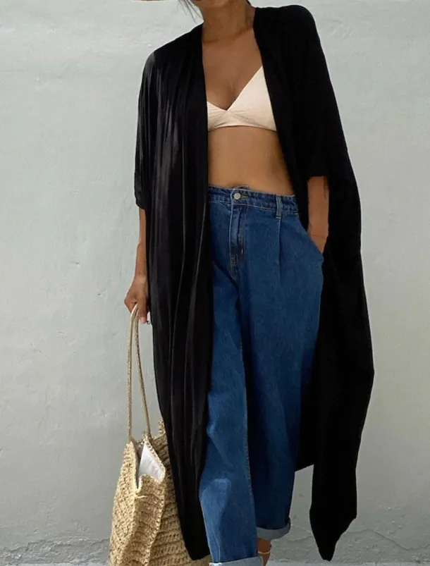 Women's Dressy Dusters Dressy Jackets Vacation Outdoor clothing Holiday Summer Spring Fall Coat Regular Fit Comfy Outdoor Swimming Sports Vacation Holiday Modern Jacket Pure Color Lace up Pleated