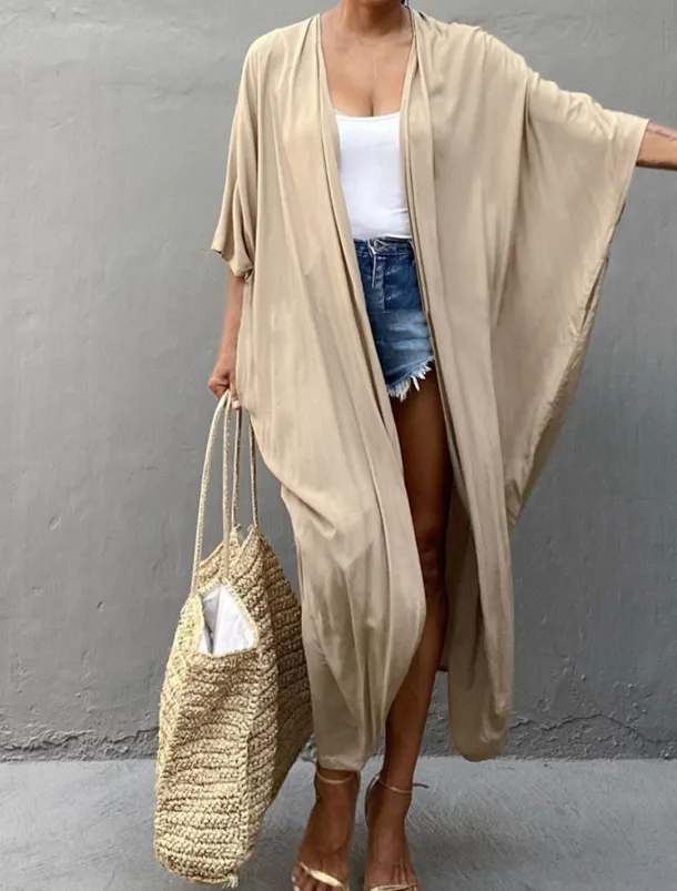 Women's Dressy Dusters Dressy Jackets Vacation Outdoor clothing Holiday Summer Spring Fall Coat Regular Fit Comfy Outdoor Swimming Sports Vacation Holiday Modern Jacket Pure Color Lace up Pleated