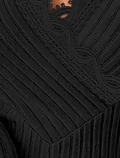 Women's Dressy Tops Elegant Long Sleeve V Neck Regular Tops Black White Summer Spring