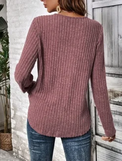 Women's Elegant Lace Tops Eyelet Blouse Casual Solid Color Regular Tops Long Sleeve Crew Neck Lace Patchwork Regular Fit Daily Red Gray Romantic Petite Tops Summer Holiday Wear