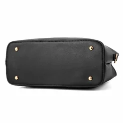 Women's Elegant White Faux Leather Handbag with Gold Hardware and Floral Charm - Stylish Shoulder Bag for Daily Use and Special Occasions