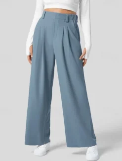 Women's EU / US Size Pants Trousers Casual / Sporty Full Length Natural Comfortable Micro-elastic Wine Amethyst Depression Green Almond Spring, Fall, Winter, Summer