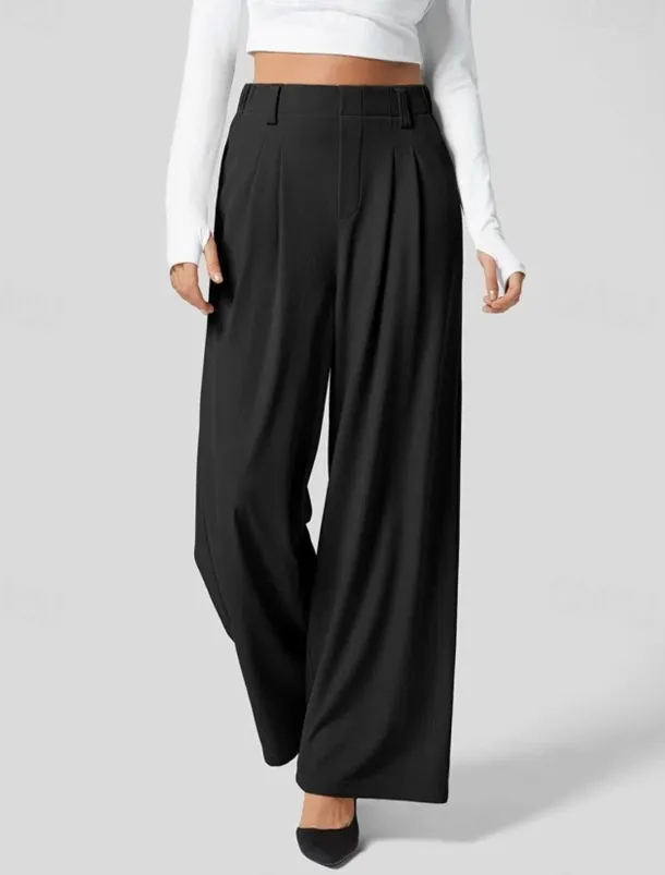 Women's EU / US Size Pants Trousers Casual / Sporty Full Length Natural Comfortable Micro-elastic Wine Amethyst Depression Green Almond Spring, Fall, Winter, Summer