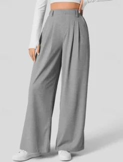 Women's EU / US Size Pants Trousers Casual / Sporty Full Length Natural Comfortable Micro-elastic Wine Amethyst Depression Green Almond Spring, Fall, Winter, Summer