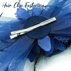 Women's Fascinators Feathers Mesh Ribbons Kentucky Derby Hat Tea Party Hats with Headband and Clip Fascinator Hat