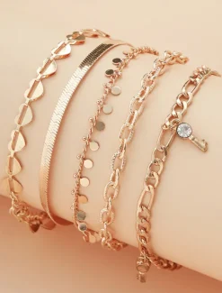Women's Fashion Outdoor Heart Anklet