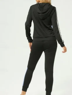 Women's Fashion Streetwear Daily Hoodie Pants Sets Long Sleeve Hooded Geometric Print Casual Daily Pink Red Royal Blue Summer Regular Fit