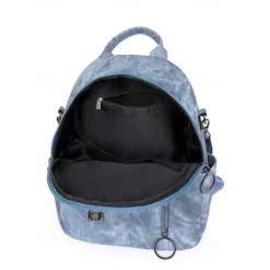 Women's Faux Leather Convertible Backpack in Brown with Adjustable Straps, Multiple Carrying Styles, and Zipper Pockets – Ideal for Travel, Work, and Everyday Use