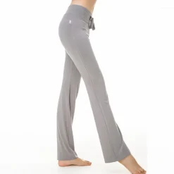 Women's Flare Leg Pants Wide Leg Quick Dry Moisture Wicking High Waist Yoga Fitness Gym Workout Bottoms Dark Grey Peacock Lake Blue H00109 White Modal Cotton Winter Sports Activewear / Athletic