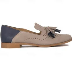 Women's Flats Oxfords Slip-Ons Plus Size Loafer Mules Office Daily Summer Embroidery Low Heel Closed Toe Business Elegant Comfort Walking Shoes PU Loafer Solid Color Cut-out Pink