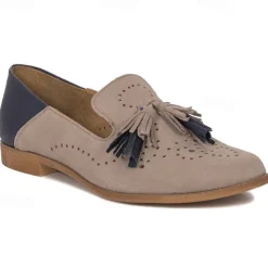 Women's Flats Oxfords Slip-Ons Plus Size Loafer Mules Office Daily Summer Embroidery Low Heel Closed Toe Business Elegant Comfort Walking Shoes PU Loafer Solid Color Cut-out Pink