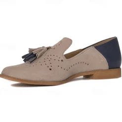 Women's Flats Oxfords Slip-Ons Plus Size Loafer Mules Office Daily Summer Embroidery Low Heel Closed Toe Business Elegant Comfort Walking Shoes PU Loafer Solid Color Cut-out Pink