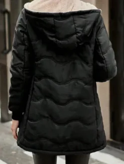 Women's Fleece Jacket Teddy Coat Hoodie Jacket Warm Breathable Zipper Pocket Fleece Lined Casual Plain Vacation Street Daily Wear Going out Zipper Regular Hoodie Regular Fit Long Sleeve Outerwear