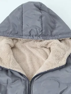 Women's Fleece Jacket Teddy Coat Hoodie Jacket Warm Breathable Zipper Pocket Fleece Lined Casual Plain Vacation Street Daily Wear Going out Zipper Regular Hoodie Regular Fit Long Sleeve Outerwear