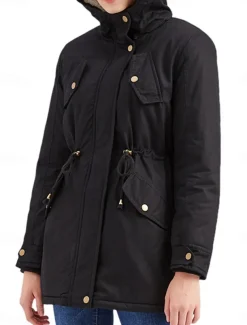 Women's Fleece Jacket Teddy Coat Hoodie Jacket Warm Breathable Zipper Pocket Fleece Lined Casual Plain Vacation Street Daily Wear Going out Zipper Regular Hoodie Regular Fit Long Sleeve Outerwear