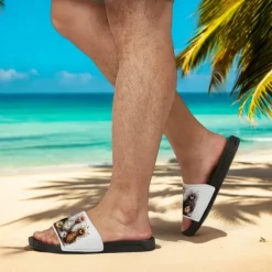 Women's Funny Chicken Print Slide Sandals – Comfortable Casual Slides for Summer & Beachwear