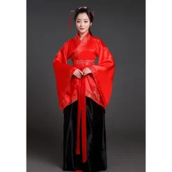 Women's Girls' Hanfu Antique Outfits Classic Style Classic & Timeless Elegant & Luxurious Chinese Style Chinese Red High Quality Hanfu Chinese Palace Style Costume