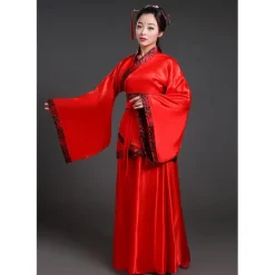 Women's Girls' Hanfu Antique Outfits Classic Style Classic & Timeless Elegant & Luxurious Chinese Style Chinese Red High Quality Hanfu Chinese Palace Style Costume