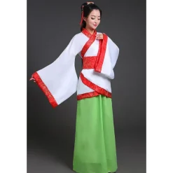 Women's Girls' Hanfu Antique Outfits Classic Style Classic & Timeless Elegant & Luxurious Chinese Style Chinese Red High Quality Hanfu Chinese Palace Style Costume