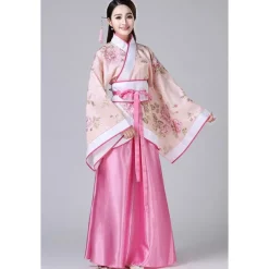 Women's Girls' Hanfu Antique Outfits Classic Style Classic & Timeless Elegant & Luxurious Chinese Style Chinese Red High Quality Hanfu Chinese Palace Style Costume