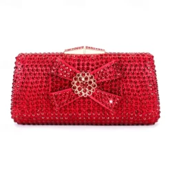 Women's Gold Rhinestone-Embellished Heels with Matching Clutch Bag – Elegant Open-Toe Sandals for Weddings & Special Occasions