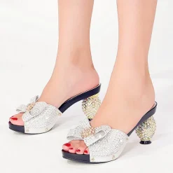 Women's Gold Rhinestone-Embellished Heels with Matching Clutch Bag – Elegant Open-Toe Sandals for Weddings & Special Occasions