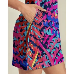 Women's Golf Dress Blue Long Sleeve Ladies Golf Attire Clothes Outfits Wear Apparel