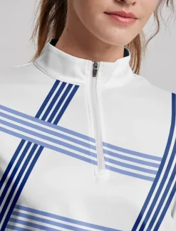 Women's Golf Dress Blue Short Sleeve Sun Protection Dress Ladies Golf Attire Clothes Outfits Wear Apparel